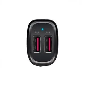 Alogic 2 Port USB-A Car Charger 5V/4.8A - 1 Pack - 12 V DC, 24 V DC Input - 5 V DC/4.80 A Output