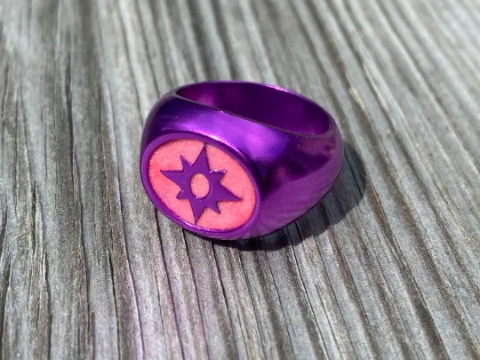 Anodized Violet  Love Ring