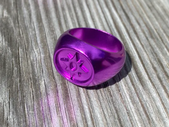 Anodized Violet  Love Ring