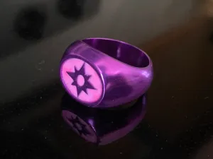 Anodized Violet  Love Ring