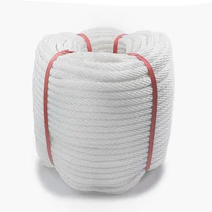 Aoneky Nylon Rope - White Pull Rope Cord (3/4 inch x 50 Ft)