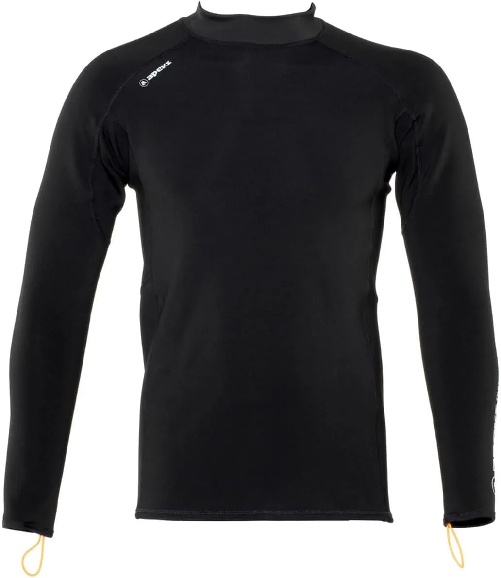 Apeks ThermiQ Carbon Long Sleeve Top for Men - X-Large, Black