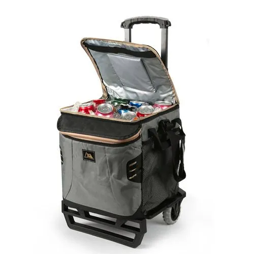 Arctic Zone 50 Can Collapsible Rolling Soft Cooler Cart / Leak Proof