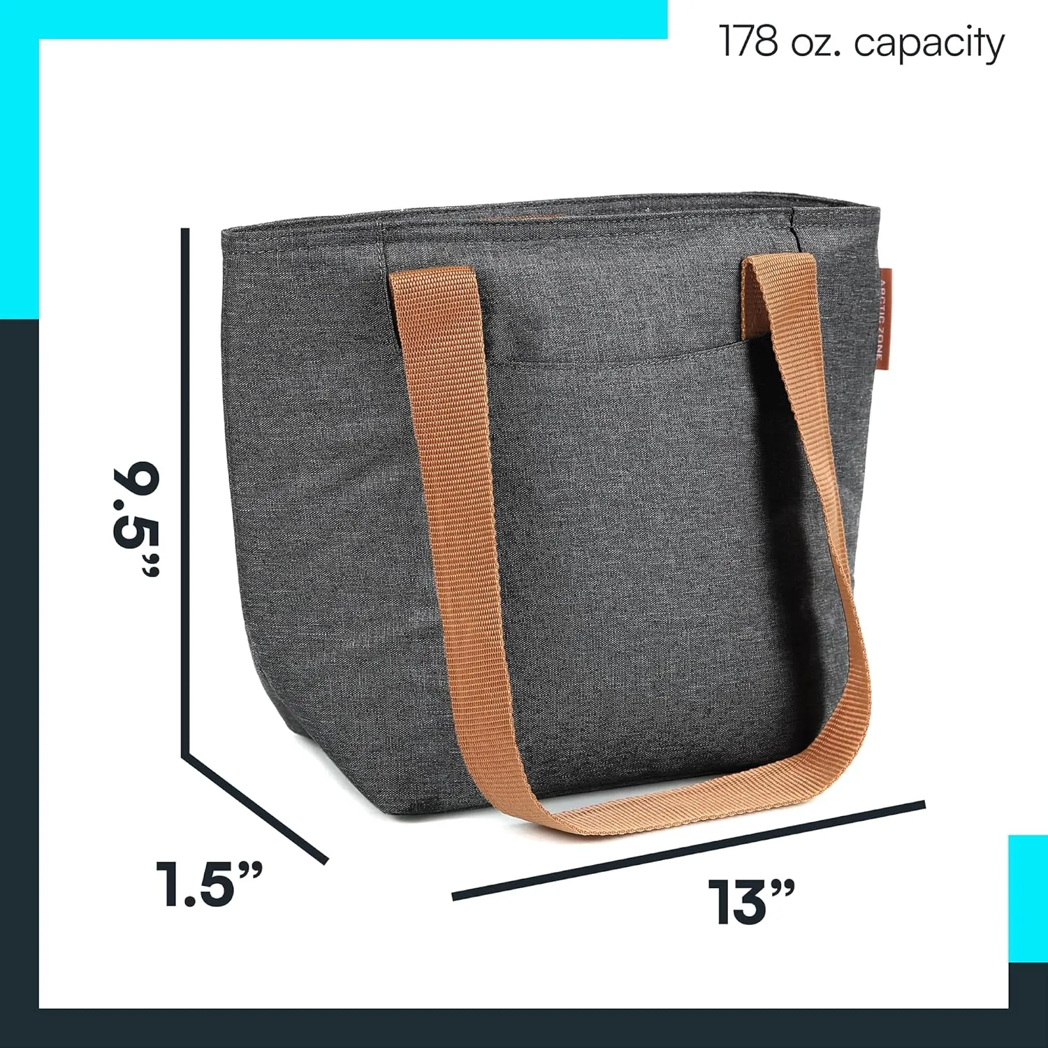 Arctic Zone Insulated Lunch Tote Bag for Women - Lunch Box Cooler Tote Bag