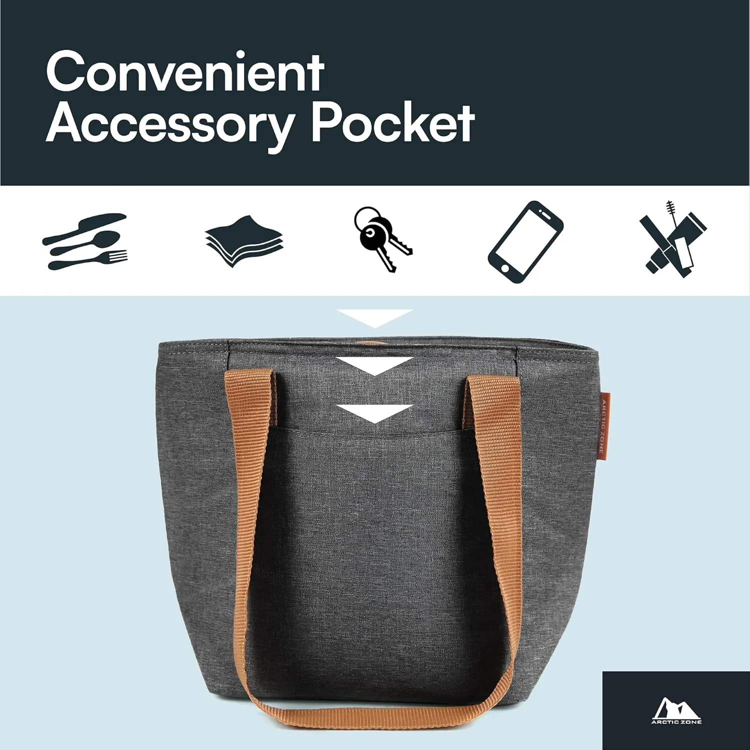 Arctic Zone Insulated Lunch Tote Bag for Women - Lunch Box Cooler Tote Bag