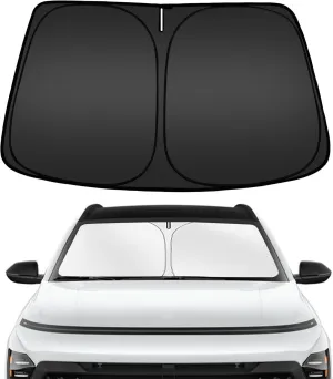 ARISMOTOR Windshield Sun Shade for Hyundai Kona 2024-2025, Custom Fit Foldable Front Window Sunshade Sun Visor Protector, Block UV Rays Keep Your Car Cooler