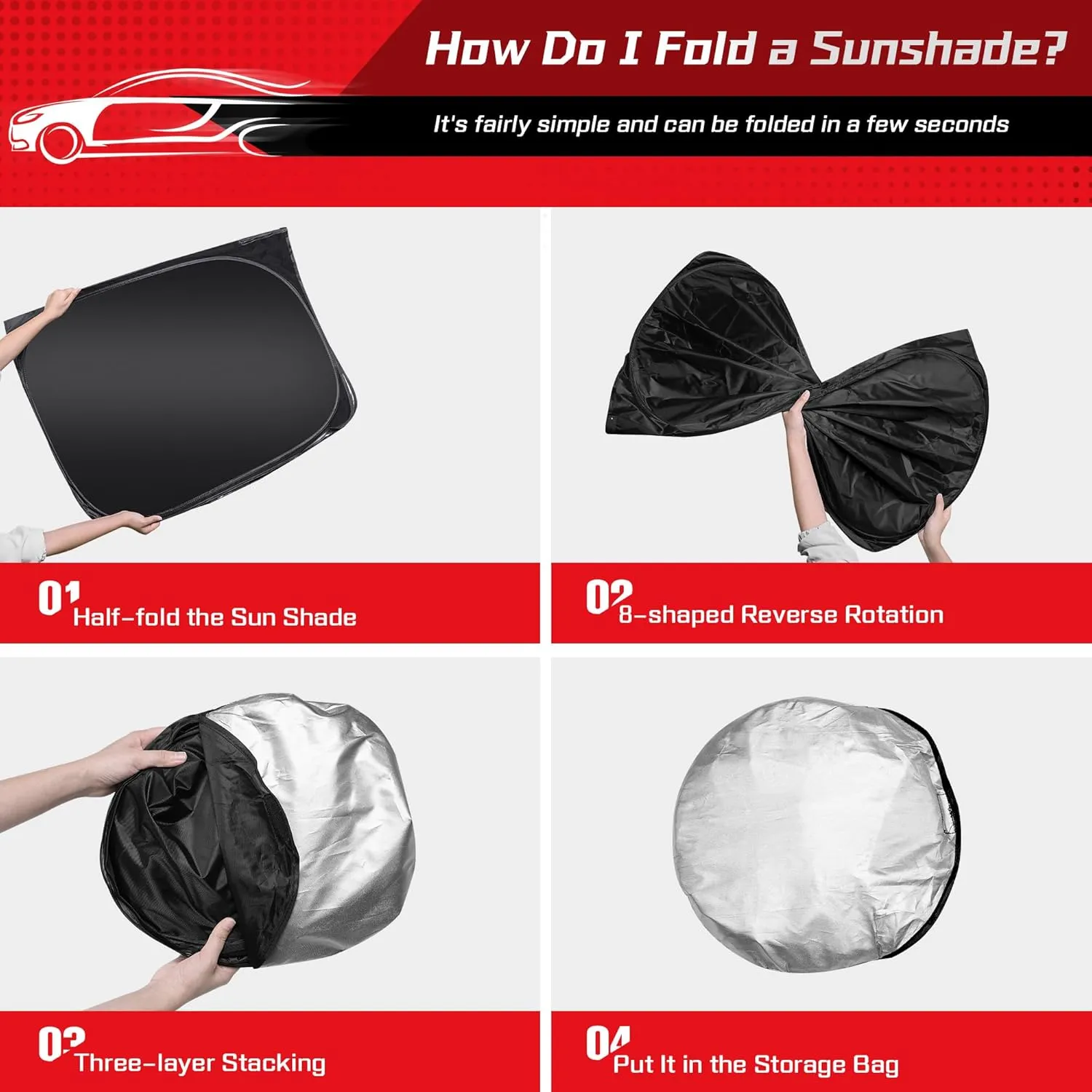 ARISMOTOR Windshield Sun Shade for Lincoln Nautilus 2024-2025, Custom Fit Foldable Front Window Sunshade Sun Visor Protector, Block UV Rays Keep Your Car Cooler
