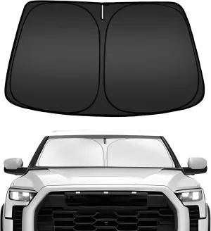 ARISMOTOR Windshield Sun Shade for Toyota Tundra (Limited, SR5, Platinum, TRD Pro) 2022-2025, Custom Fit Foldable Front Window Sunshade Sun Visor Protector, Block UV Rays Keep Your Car Cooler