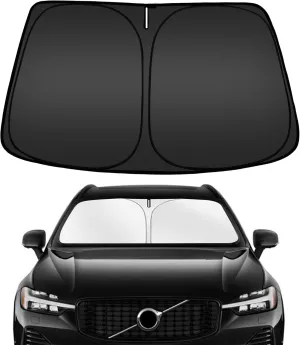 ARISMOTOR Windshield Sun Shade for Volvo XC60 2018-2025, Custom Fit Foldable Front Window Sunshade Sun Visor Protector, Block UV Rays Keep Your Car Cooler