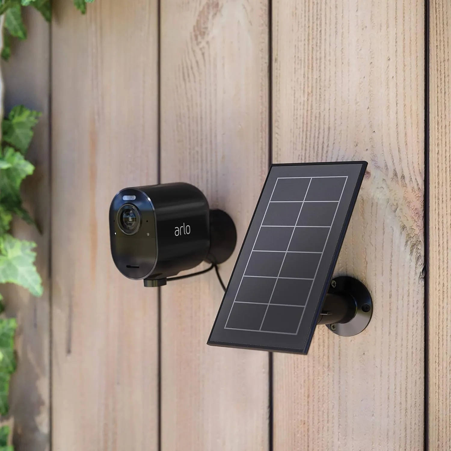 Arlo Solar Panel Charger (2021 Released) - Certified Accessory - Works with Arlo Pro 5S 2K, Pro 4, Pro 3, Floodlight, Ultra 2, and Ultra Cameras, Weather Resistant, Easy Install, Black - VMA5600B
