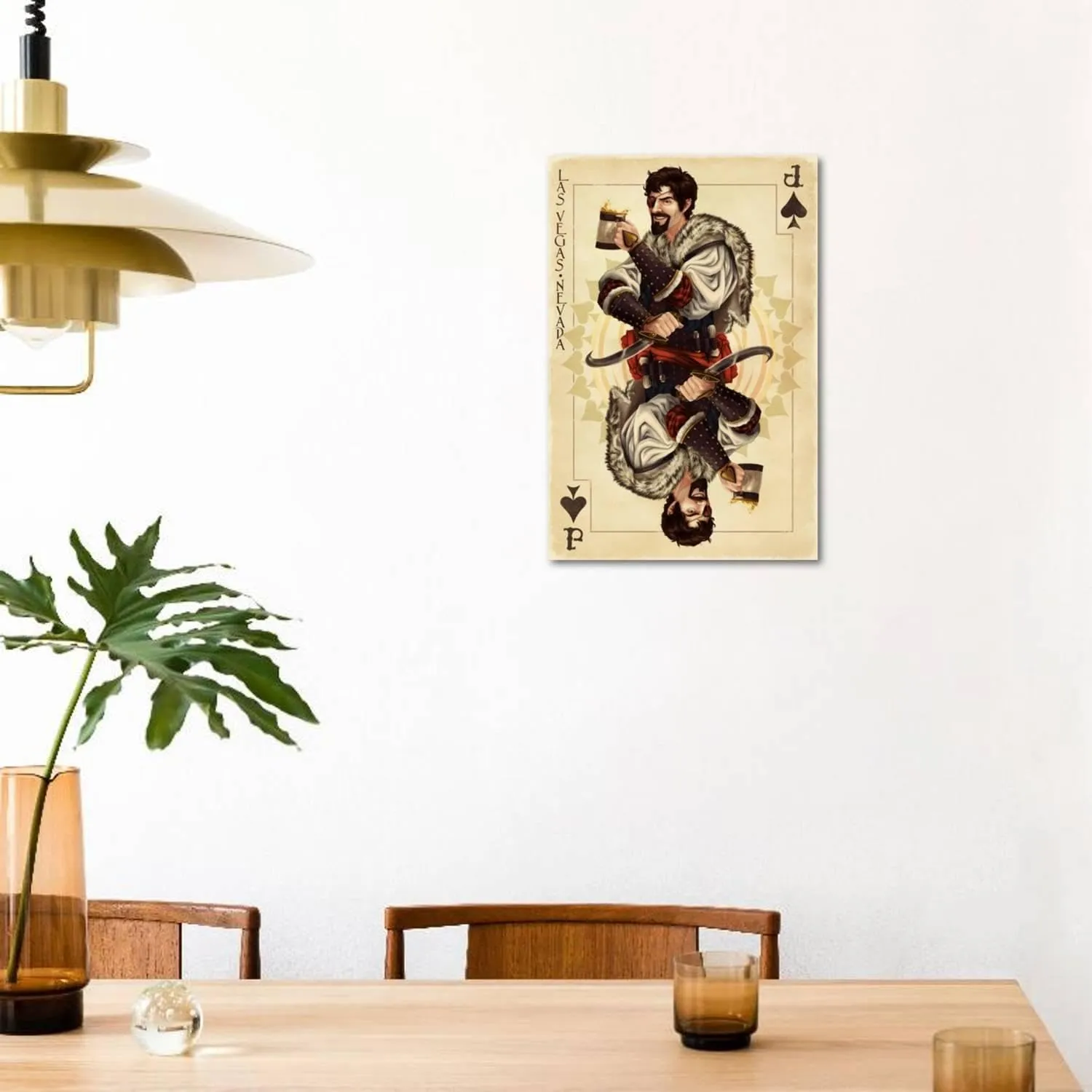 ART.COM Wall Art Print Las Vegas, Nevada - One Eyed Jack by Lantern Press, 24" x 36"