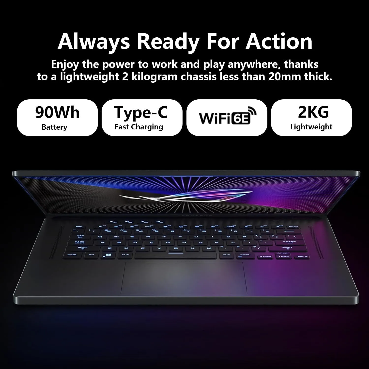 ASUS ROG Zephyrus G16 VR-Ready Gaming Laptop, 16" FHD 165Hz IPS, Intel i7-13620H, NVIDIA GeForce RTX 4070, 48GB RAM, 2TB SSD, Win 11 Home, Bundle with PCO Notebook Folding Radiator, Laptop Cooler