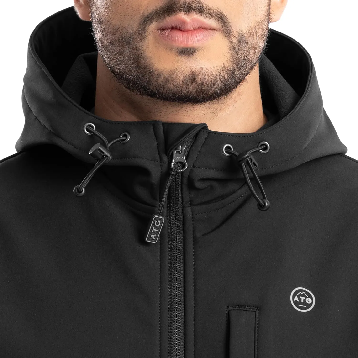 ATG Men's Soft Shell Hooded Jacket