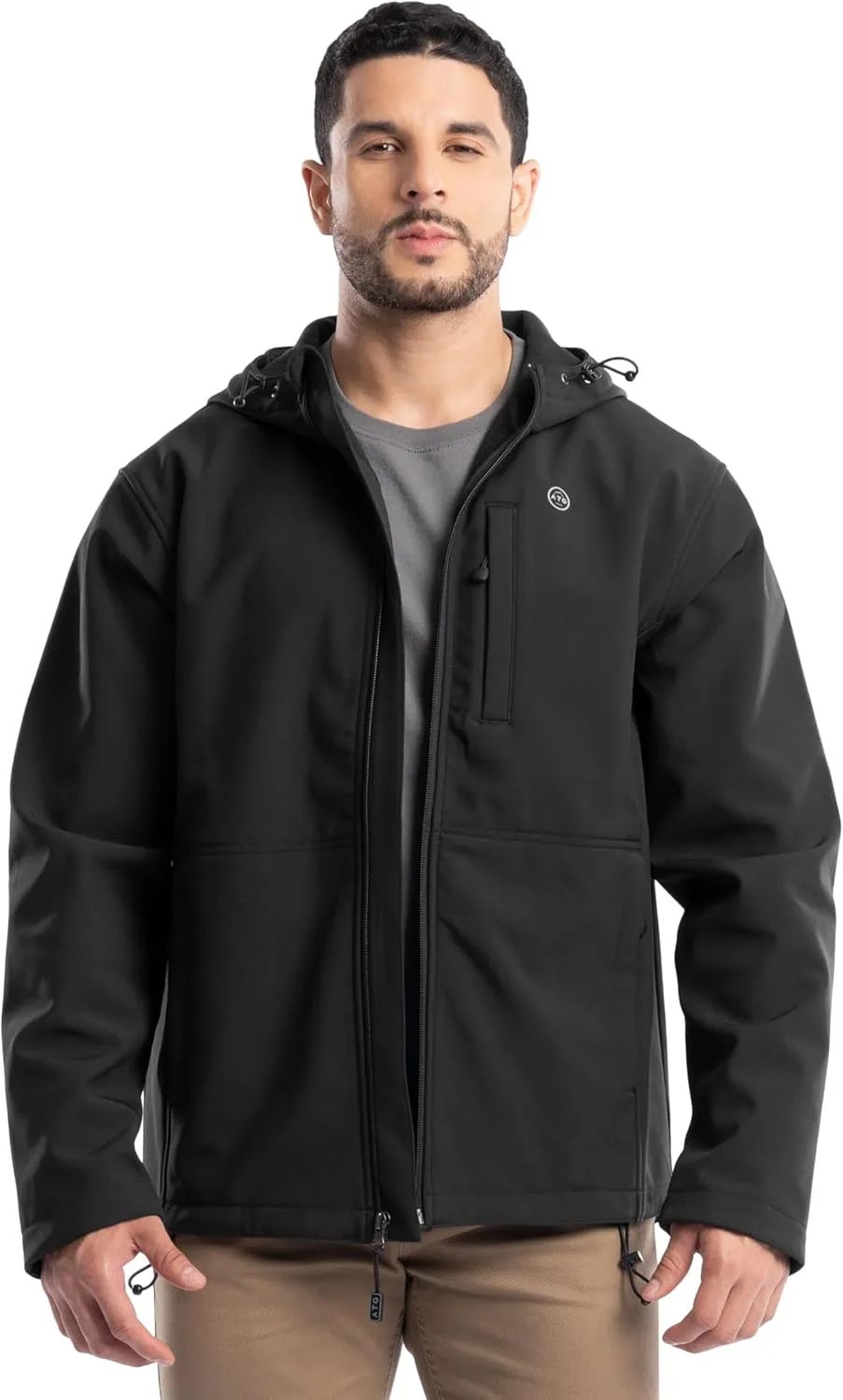 ATG Men's Soft Shell Hooded Jacket