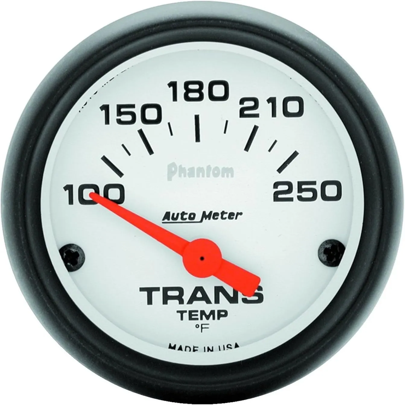 Auto Meter 5757 Phantom Short Sweep Electric Transmission Temperature Gauge, 2-1/16"
