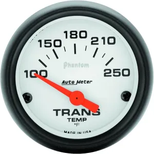 Auto Meter 5757 Phantom Short Sweep Electric Transmission Temperature Gauge, 2-1/16"