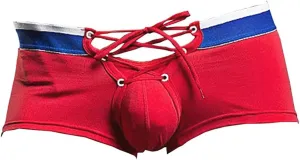 Banana Bucket Men's Sexy Lingerie Cotton Tie Rope Cute Boxer Brief Underwear Panties