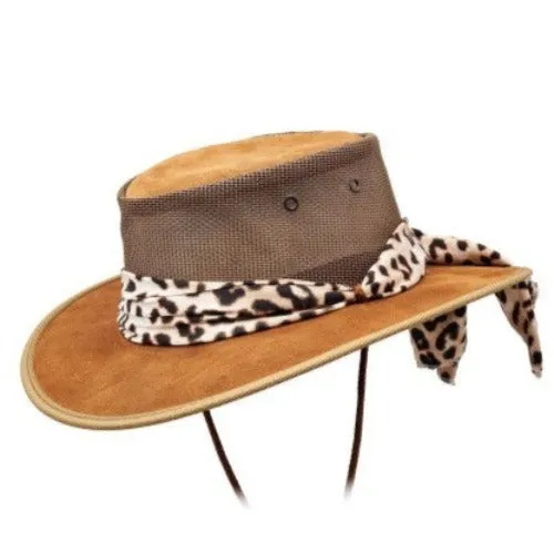 Barmah Squashy Cowhide Cooler Hat