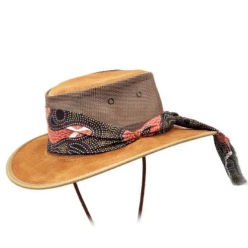Barmah Squashy Cowhide Cooler Hat