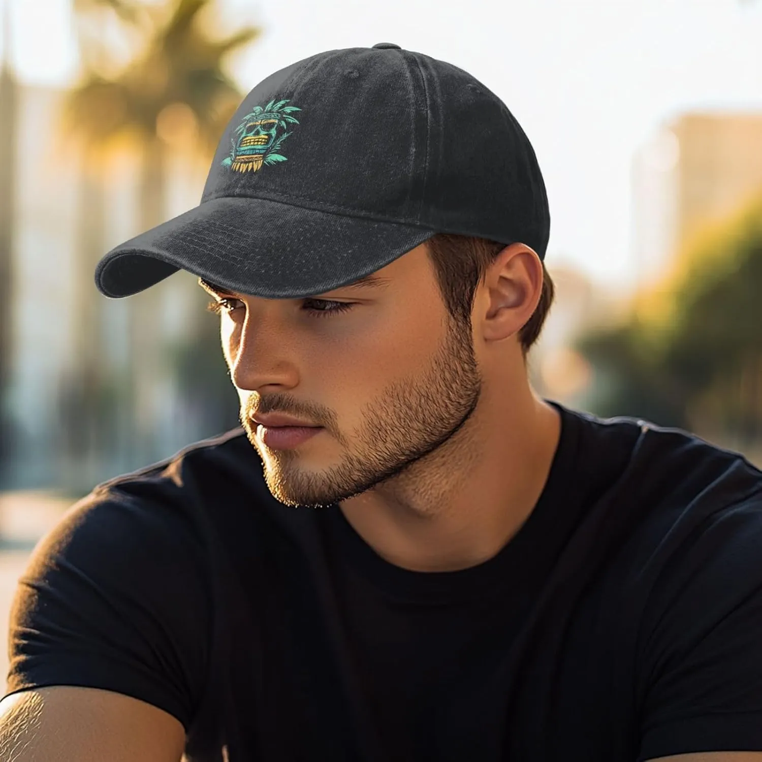 Baseball Cap Distressed Adjustable Low Profile Vintage Trucker Hat Golf Dad Hat Men Women
