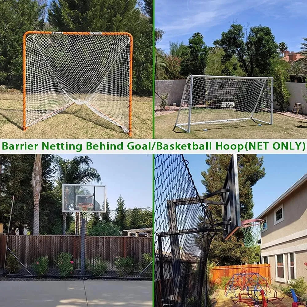 Baseball Softball Backstop Nets, Heavy Duty Sports Netting Barrier #18 Baseball Netting 10'x10'/10'x20'/15'x15'…