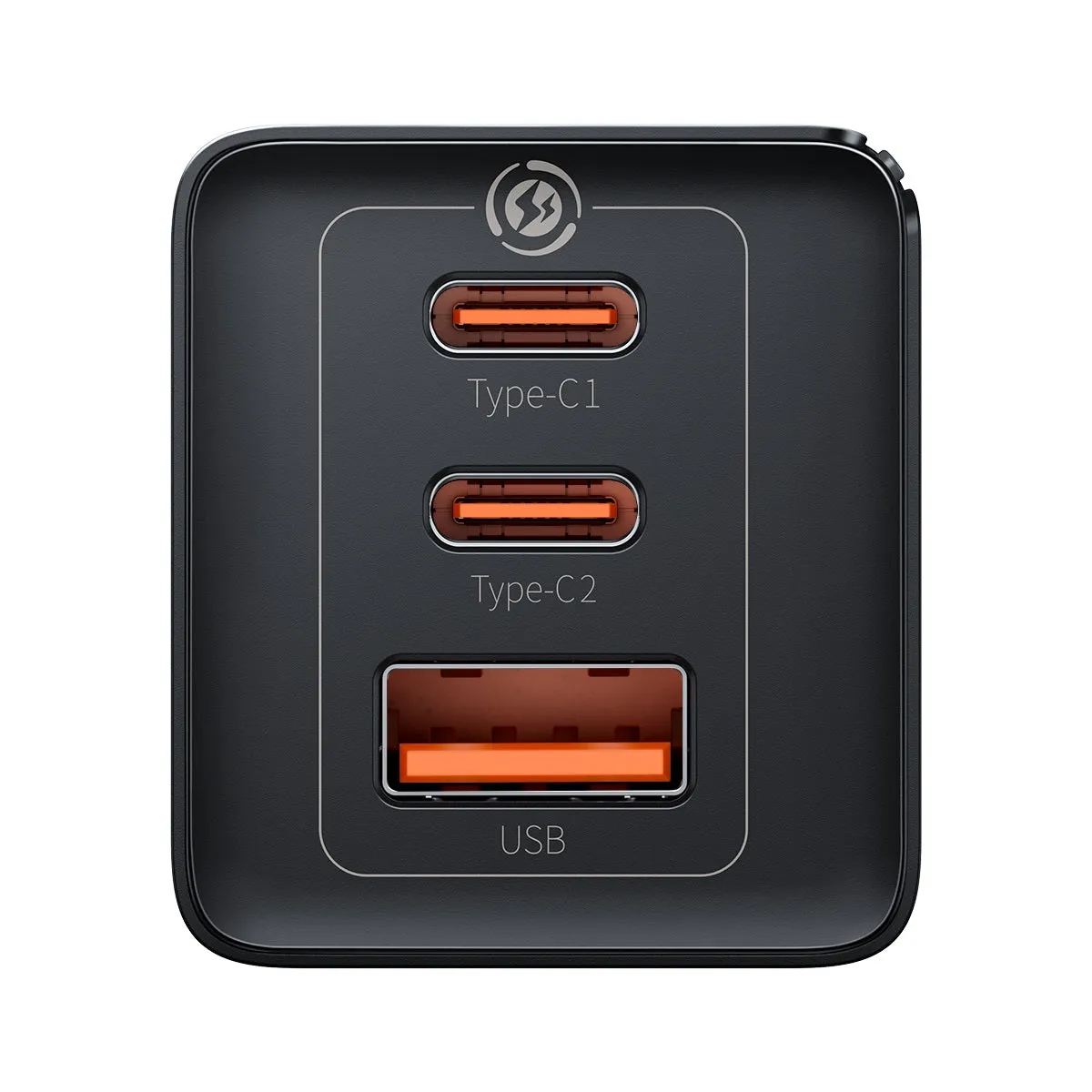 Baseus GaN5 Pro 65W 2Type-C 1USB Fast Charger with C to C 100W 1M Cable