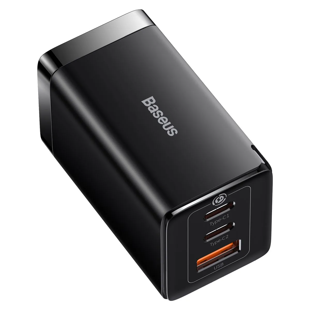 Baseus GaN5 Pro 65W 2Type-C 1USB Fast Charger with C to C 100W 1M Cable