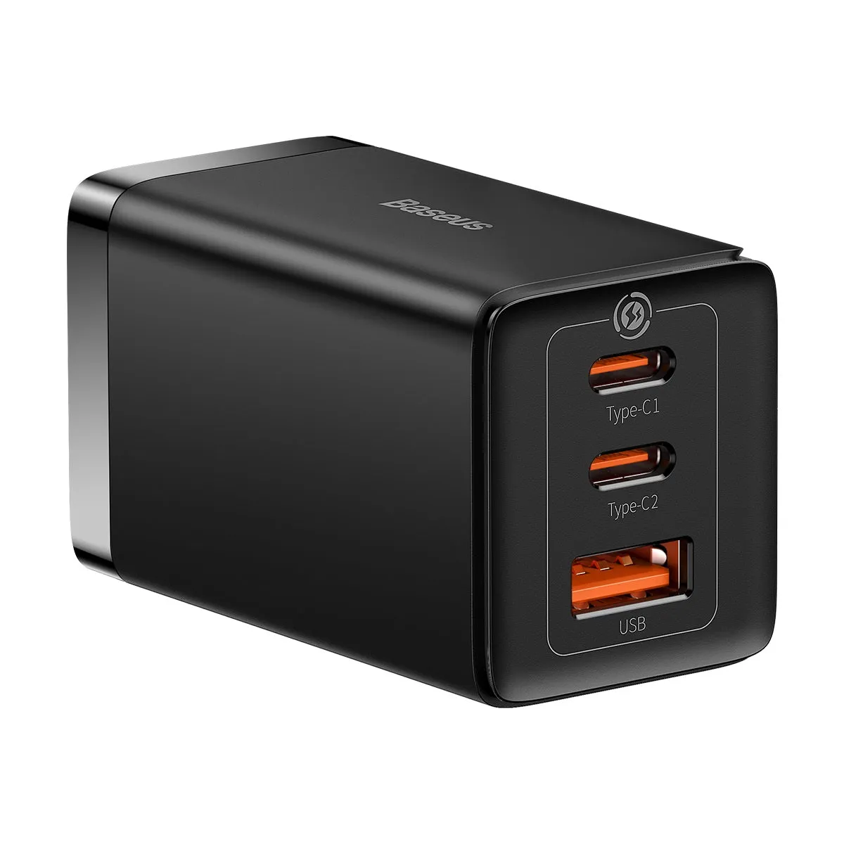Baseus GaN5 Pro 65W 2Type-C 1USB Fast Charger with C to C 100W 1M Cable