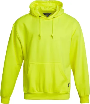 Bass Creek Outfitters Men's High Visibility Warm Sweatshirt - Safety Workwear Pullover Hoodie: Neon Yellow, Orange