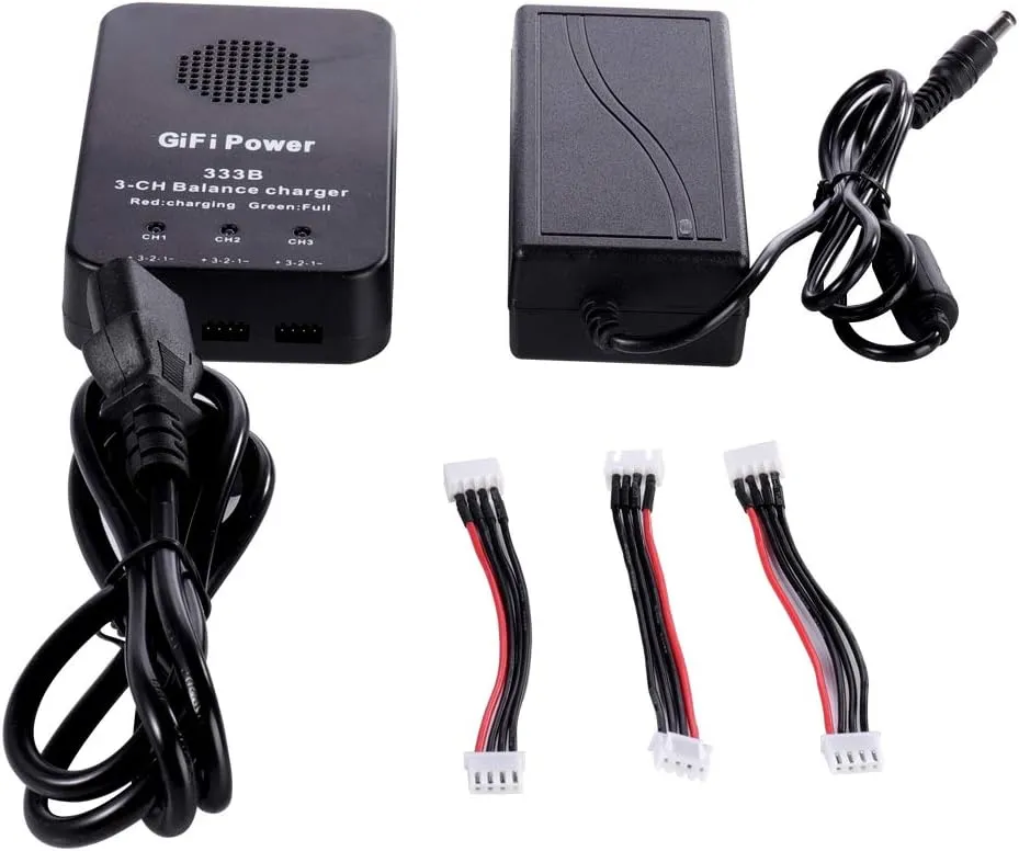 Battery Charger for Yuneec Q500, 3S Lithium Battery Smart Balance Fast Charger Digital Battery Pack Charger for Yuneec Q500, Q500 , Q500 4K RC Quadcopter with Connectors Power Supply Power Adapte