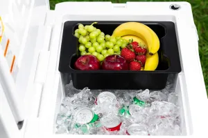 Beast Cooler Accessories Solid Plastic Dry Goods Tray for Yeti Tundra Haul Cooler, Black, 12