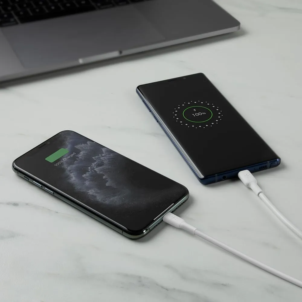 Belkin 24W Dual Port USB Wall Charger - iPhone Fast Charging - Charging Block for Power Bank, iPhone 16, iPhone 15, iPhone 14, iPad Pro, Samsung Nintendo Switch 2 & More, (Cable Not Included)