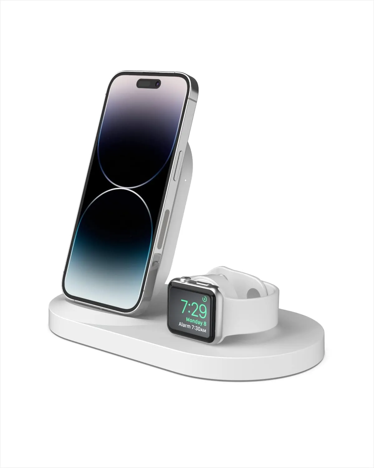 Belkin Boost Up Wireless Charging Dock for iPhone   Apple Watch   USB-A Port (Wireless Charger for iPhone XS, XS Max, XR, X, 8/8 Plus, Apple Watch 4, 3, 2, 1) - White