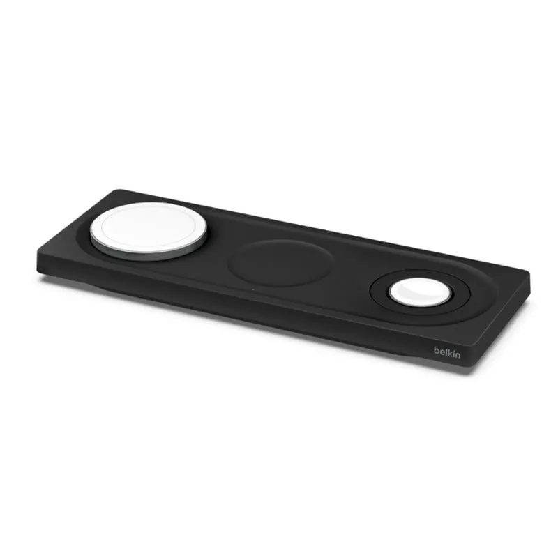 Belkin BoostCharge Pro 3-in-1 Wireless Charging Pad w/ MagSafe Charging 15W Black