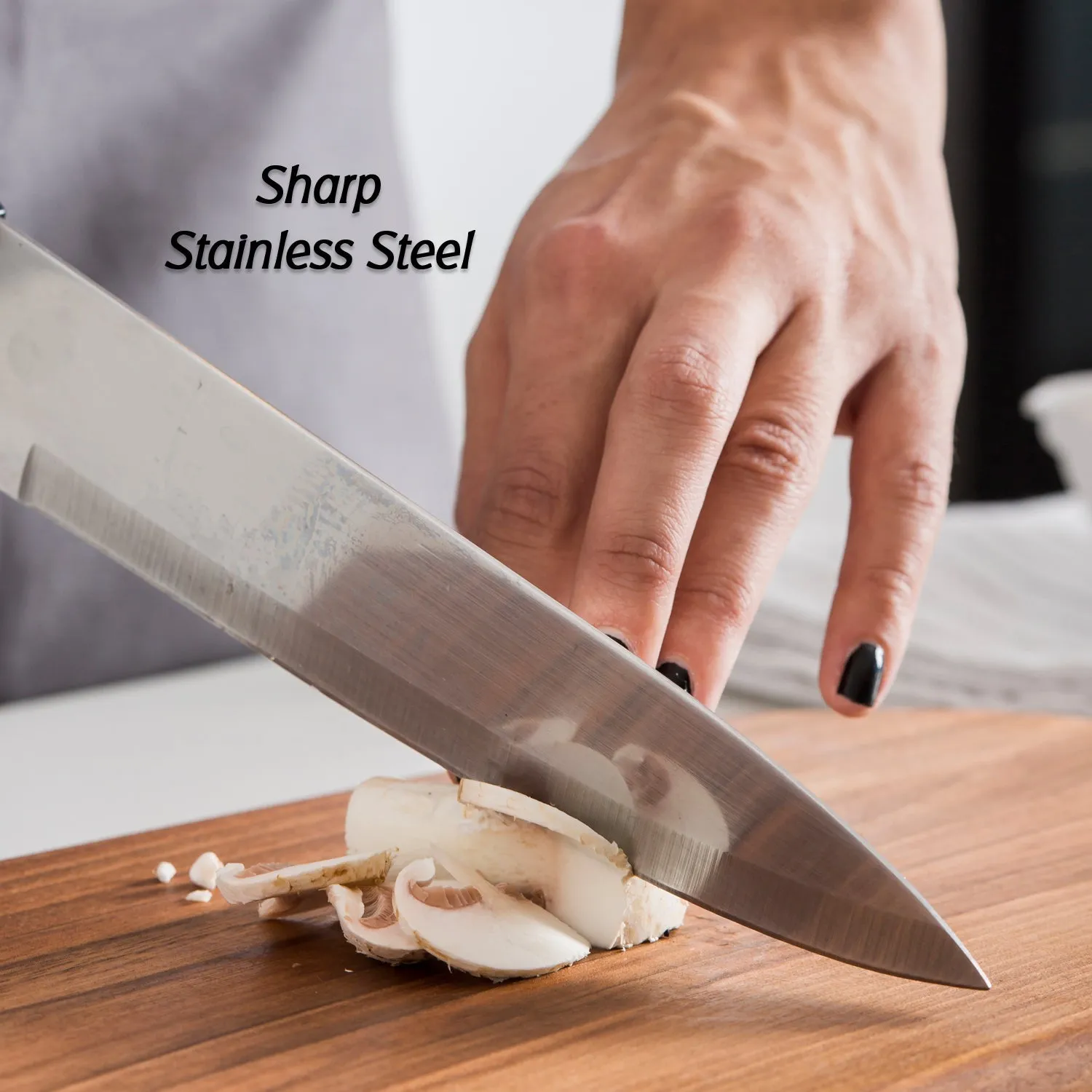 Big Size Professional Sharp Durable Quality Pack of 5 Kitchen Knives Set Basic Kitchen Tools-Stainless Steel Kitchen Gadgets (5 Pc Set)