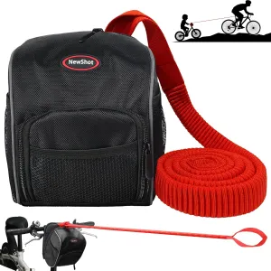 Bike Bungee Tow Rope, All Bicycle Leash for Kids Adult Long Trip MTB & Cycling Pull Strap