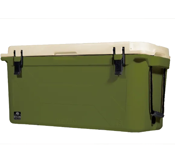 Bison Coolers Olive 75 Quart Cooler