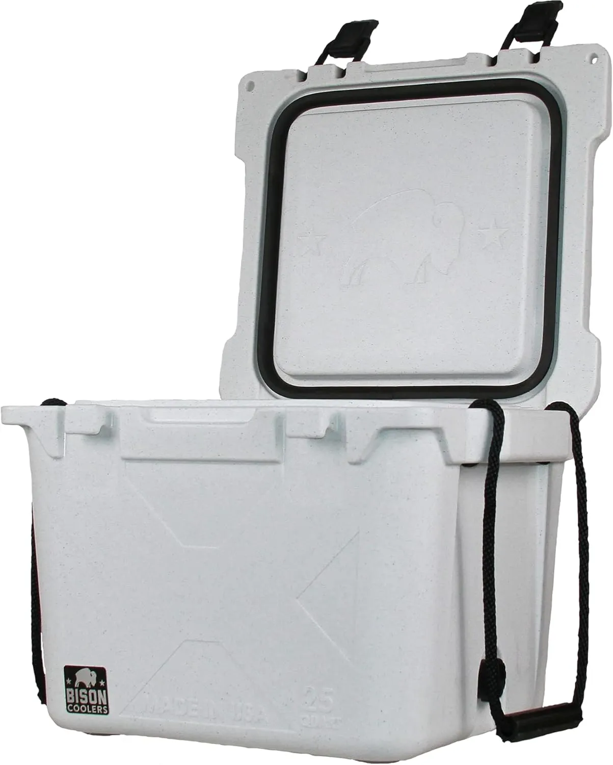 BISON COOLERS Rotomolded Cooler Extreme Engineered Durability with Hard Shell, Lid and Liner | Long Lasting Ice Chest with Double Insulated Walls | Made in The USA