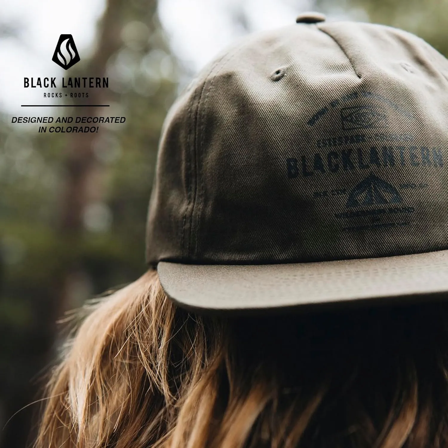 Black Lantern Trucker Hats - Curved Bill Snapback Adjustable Trucker Hat for Men and Women - Nature Themed Trucker Caps for Nature Lovers - Trucker & Baseball Caps - Outdoor Aesthetic Headwear (Buffalo Landscape)