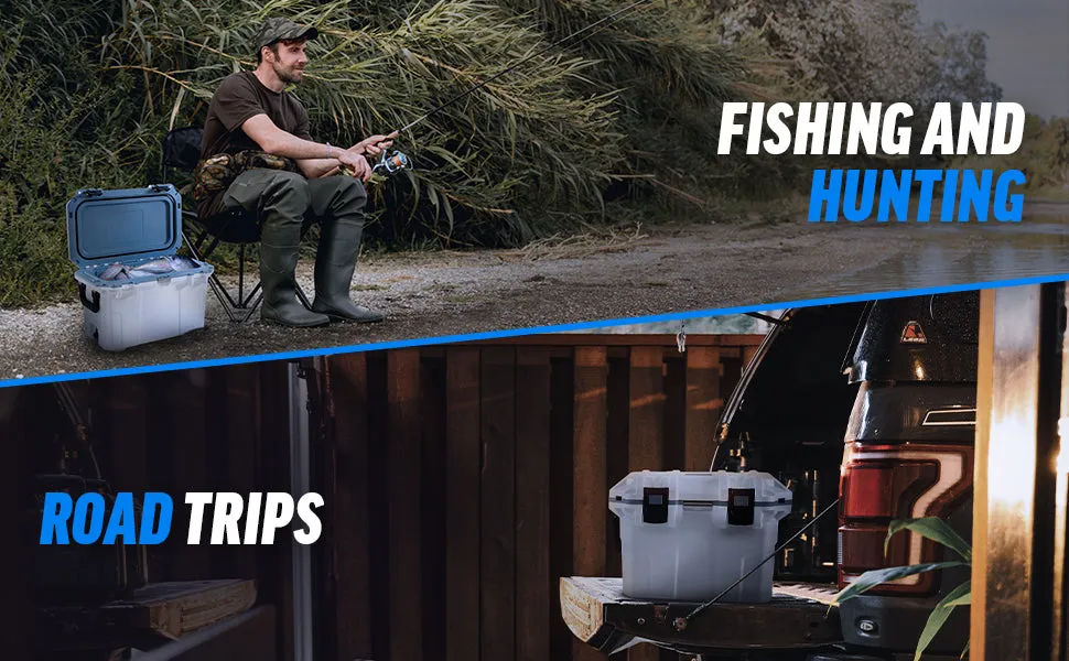 BluBox 45 QT Hard Cooler - Wheeled