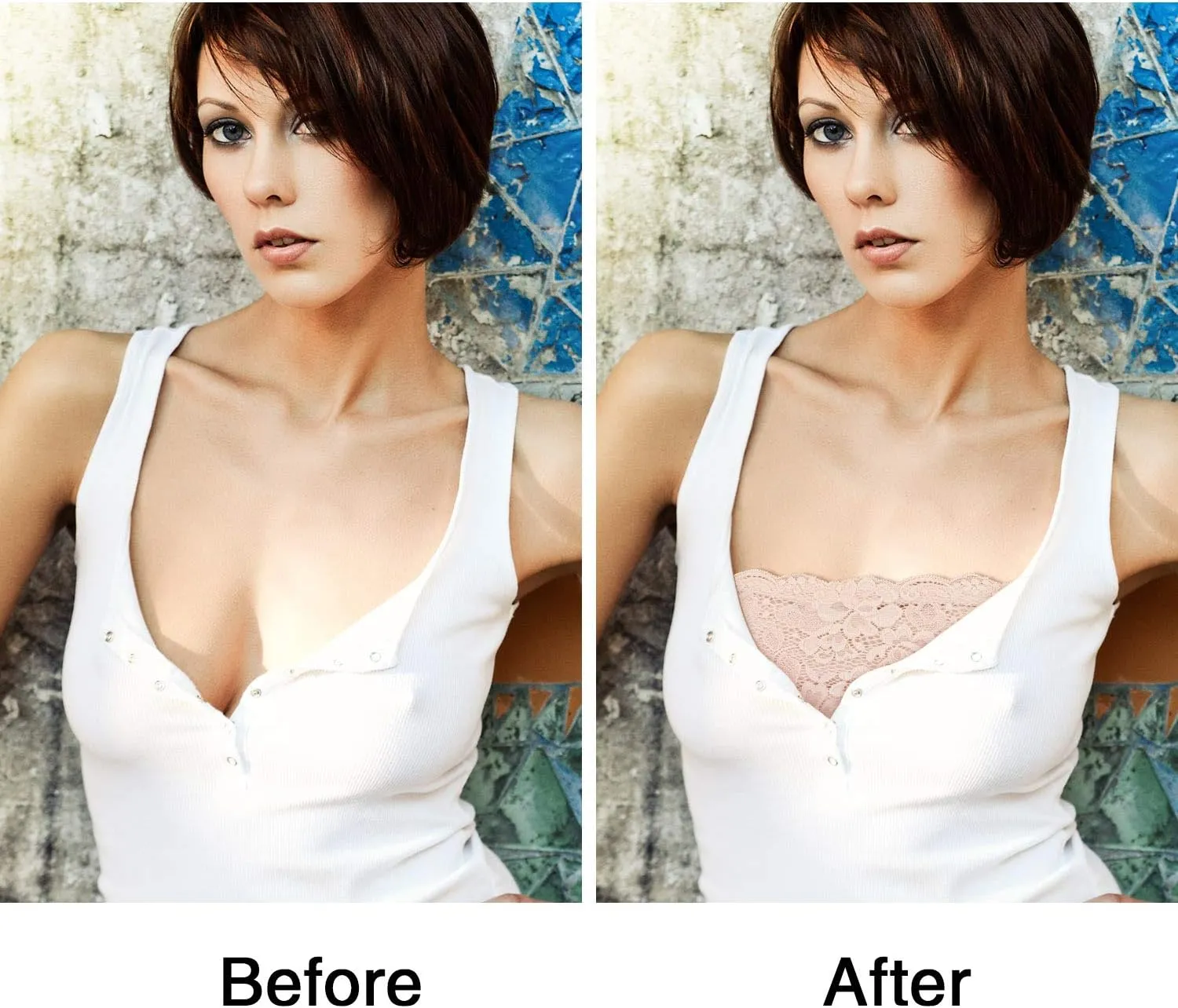 Boao 3 Pieces Women's Floral Lace Tube Top Bandeau Strapless Bras Seamless Stretchy Chest Wrap