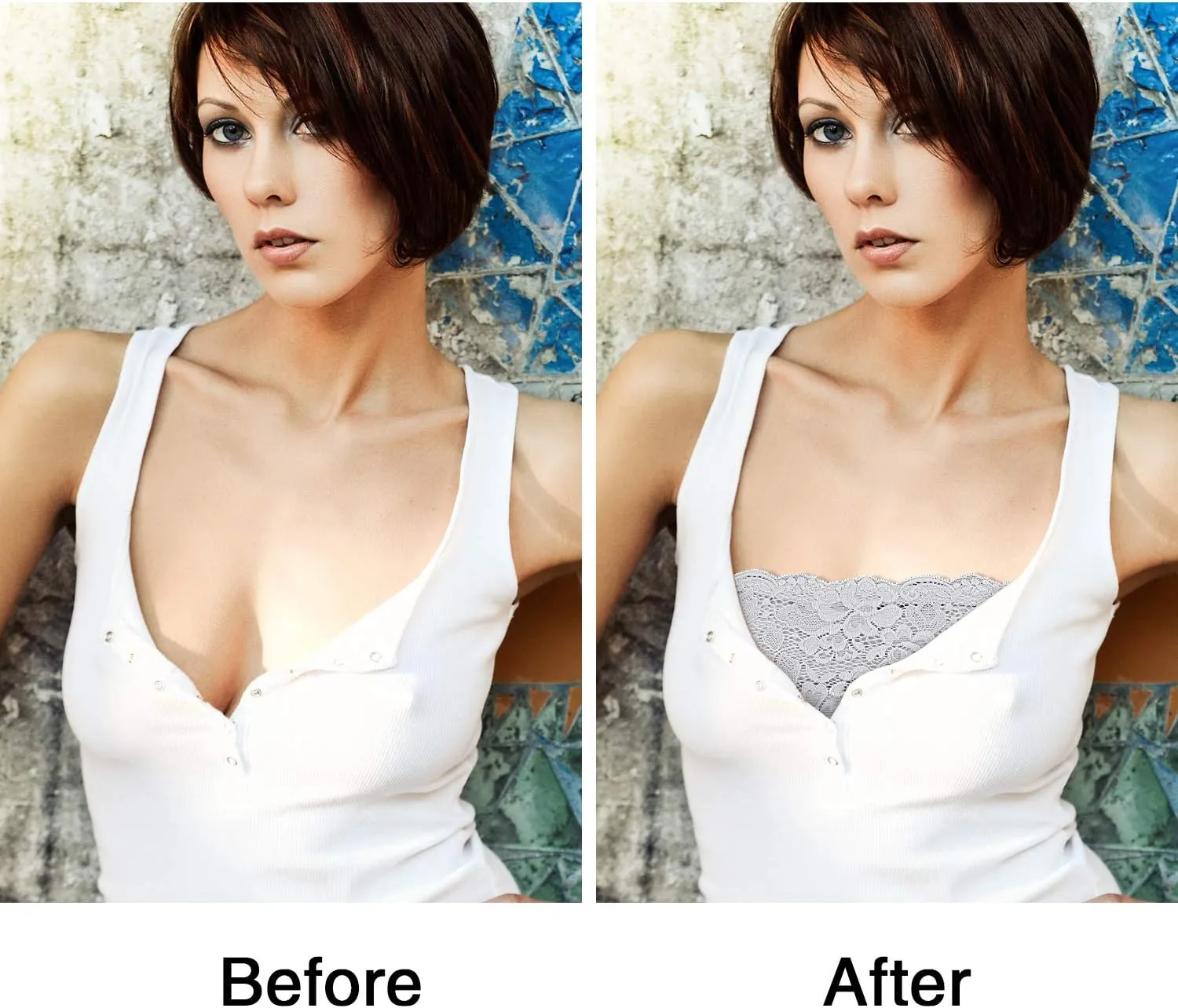 Boao 3 Pieces Women's Floral Lace Tube Top Bandeau Strapless Bras Seamless Stretchy Chest Wrap