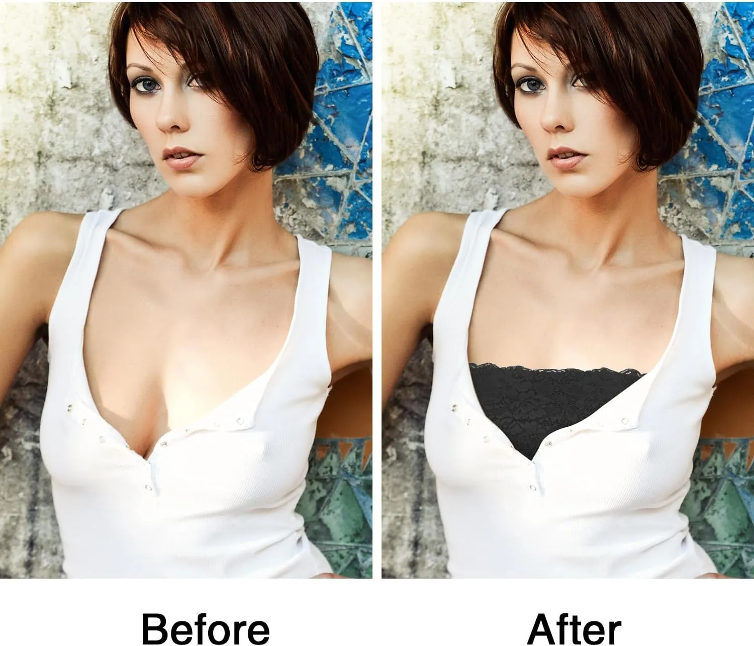 Boao 3 Pieces Women's Floral Lace Tube Top Bandeau Strapless Bras Seamless Stretchy Chest Wrap