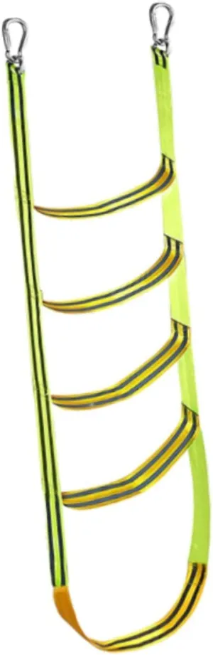 Boat Rope Ladder Heavy Duty High Strength Swim Outdoor Climbing Rope Ladder Folded for Kayak Yacht Motorboat Canoeing