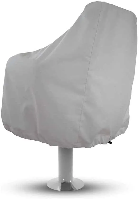 Boat Seat Cover, Waterproof Heavy-Duty Weather UV Resistant Pontoon Boat Cover Seats Pedestal 210D Oxford Cloth Helm Chair Protective Covers