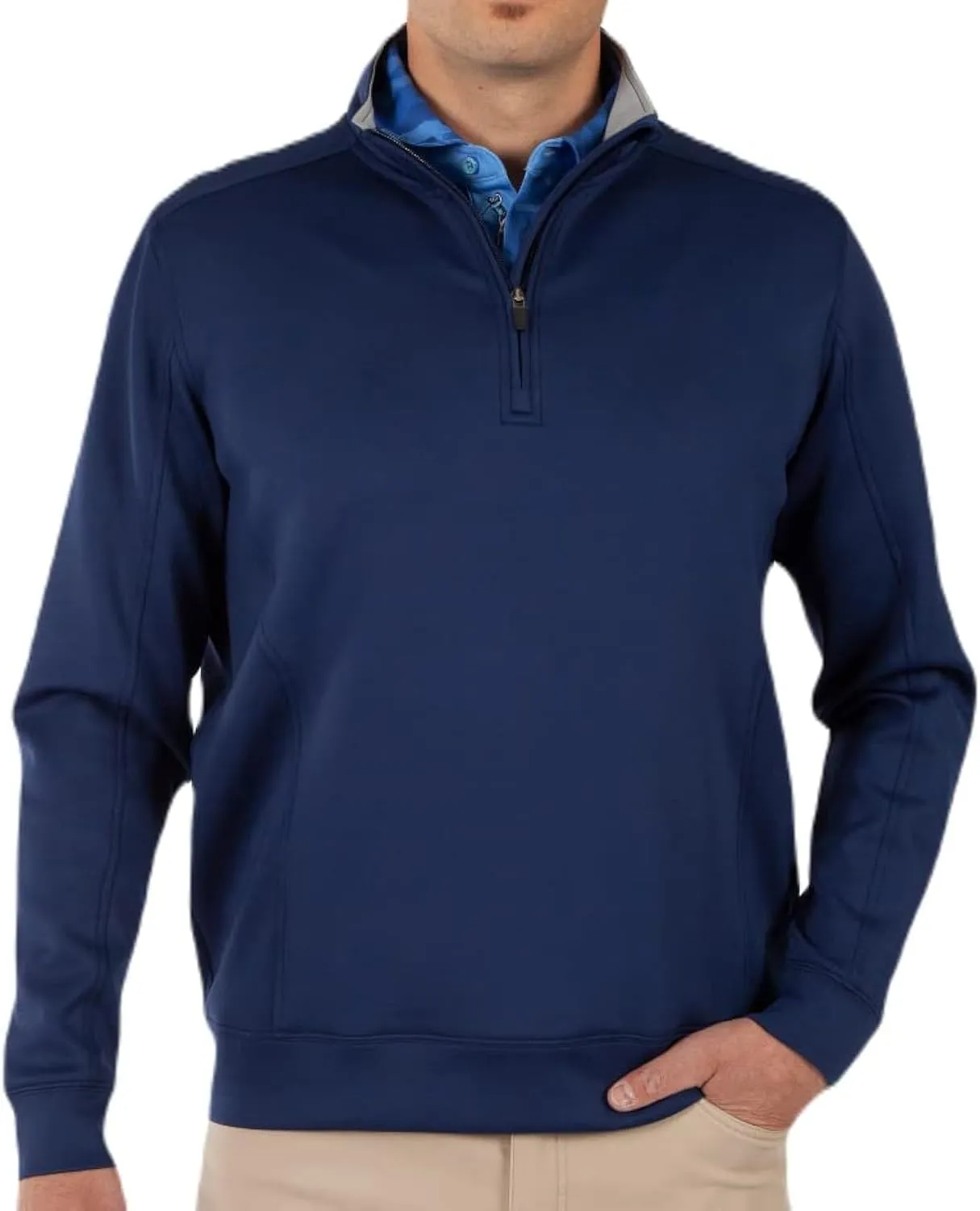 Bobby Jones Golf Apparel - Performance RTJ Quarter-Zip Golf Pullover for Men