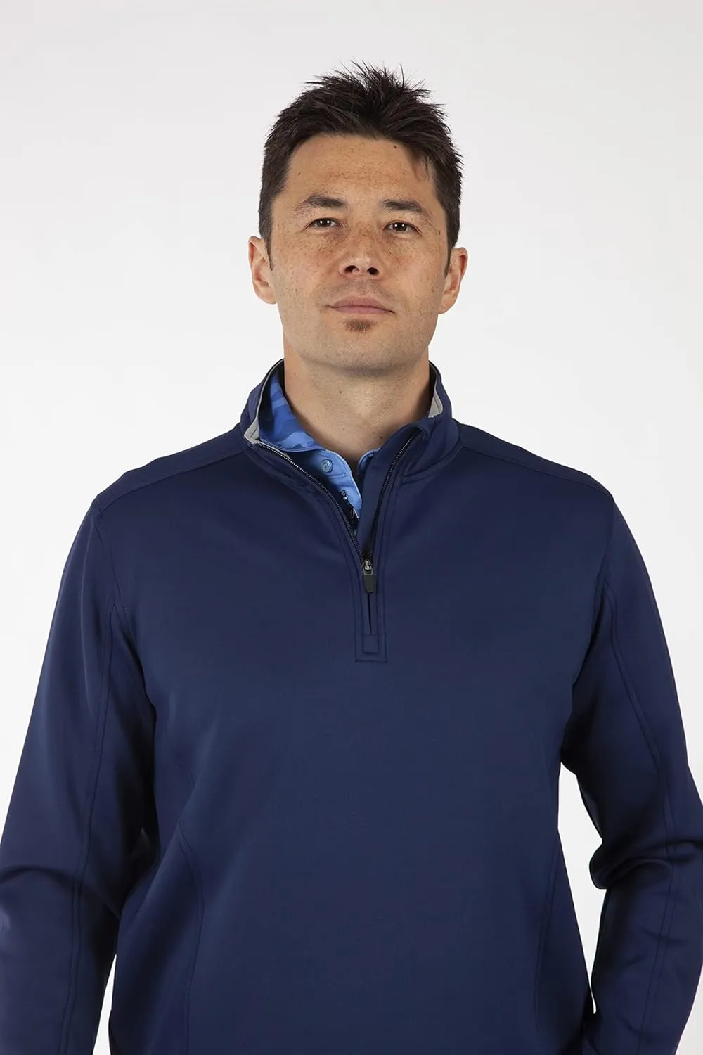 Bobby Jones Golf Apparel - Performance RTJ Quarter-Zip Golf Pullover for Men