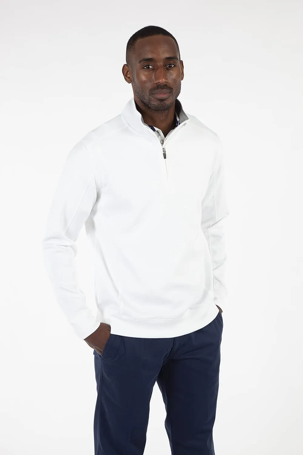 Bobby Jones Golf Apparel - Performance RTJ Quarter-Zip Golf Pullover for Men