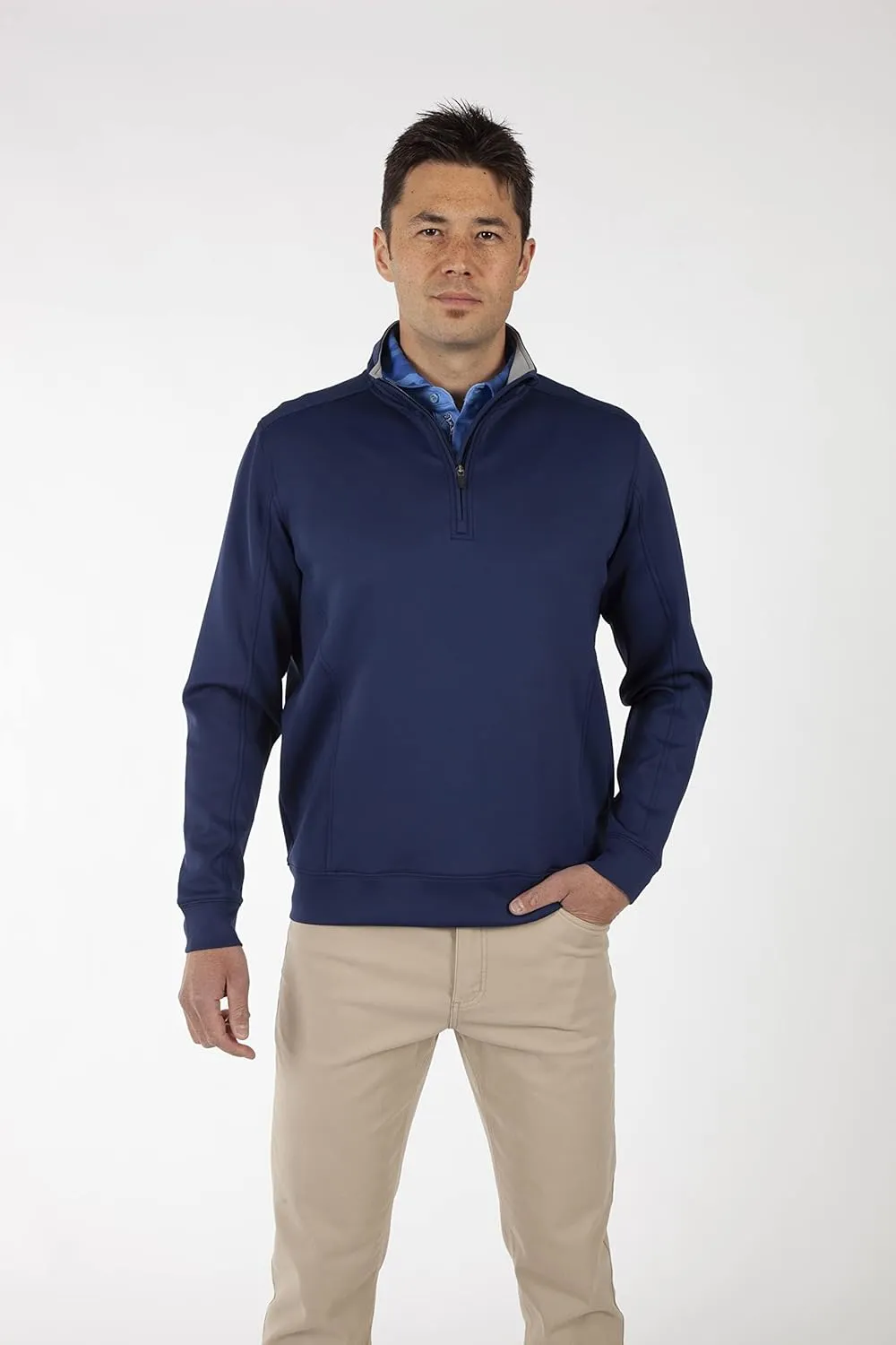 Bobby Jones Golf Apparel - Performance RTJ Quarter-Zip Golf Pullover for Men