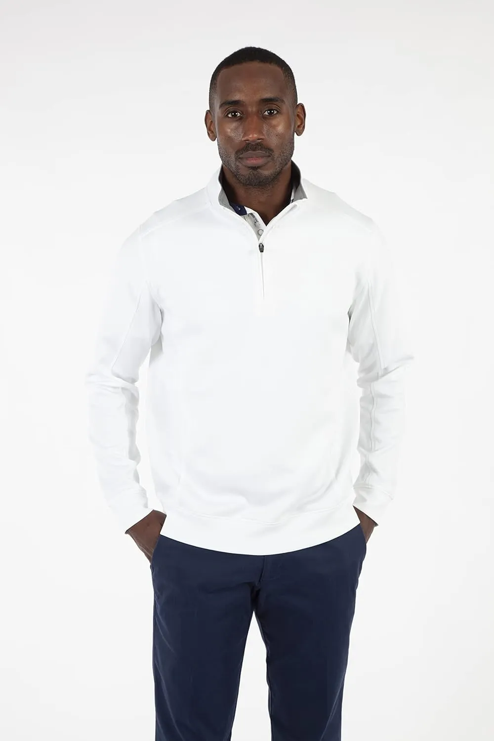Bobby Jones Golf Apparel - Performance RTJ Quarter-Zip Golf Pullover for Men
